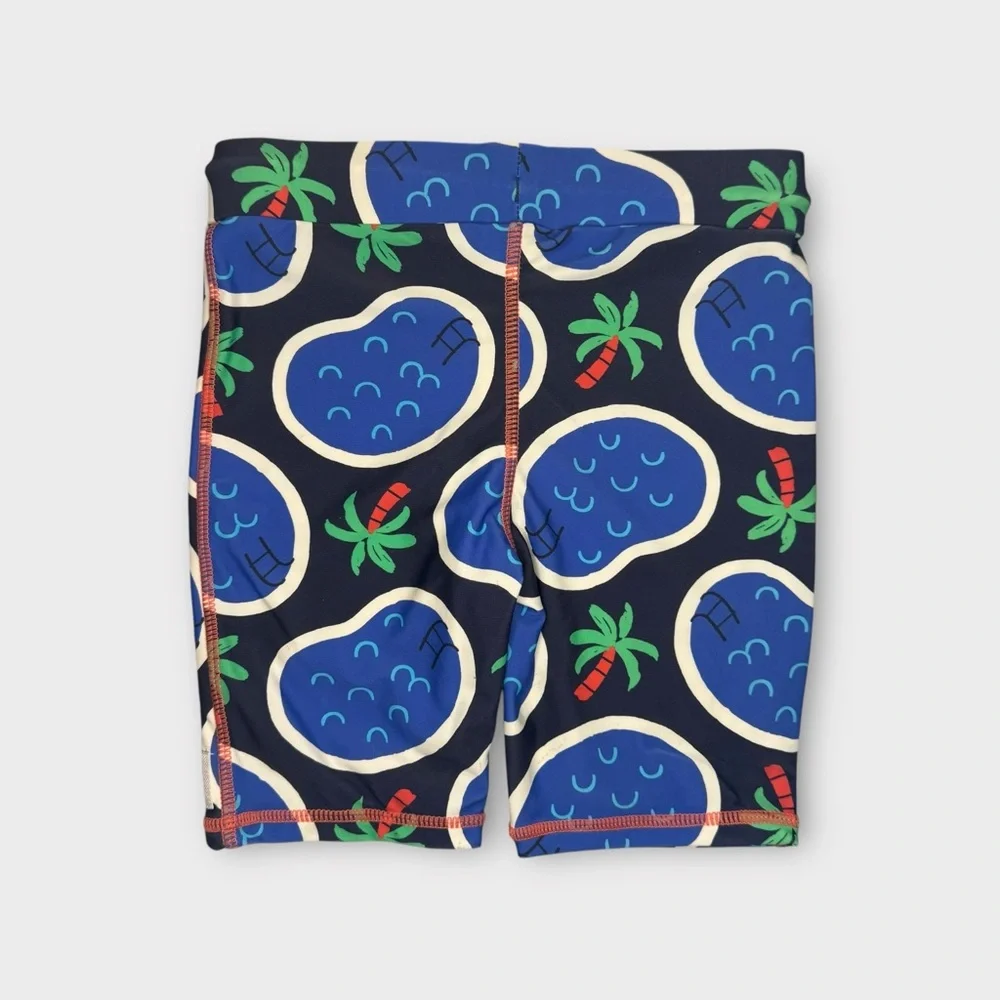 Jack & Milly Pool Palm Tree Pattern Swim Trunks